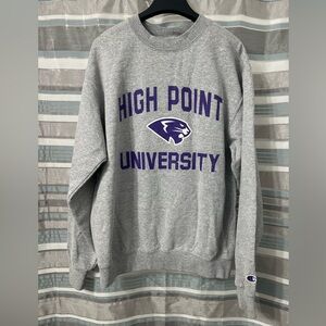 Champion High Point University Panthers Gray Crewneck Sweatshirt